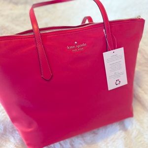 Brand New with tags Kate Spade Kitt the Little Better Nylon tote in Dark Waters.